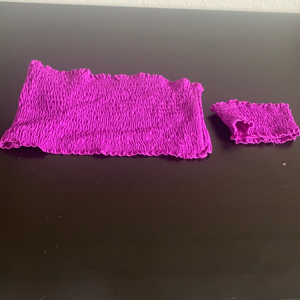 Ensored bikini top with arm band size XL US 12